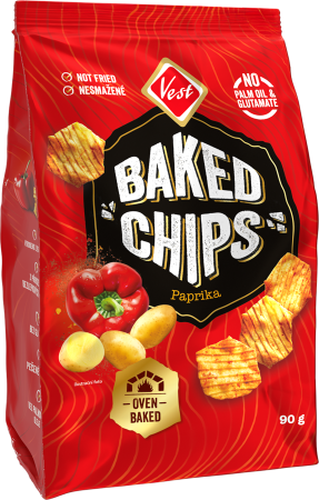 Baked chips paprika 90g
